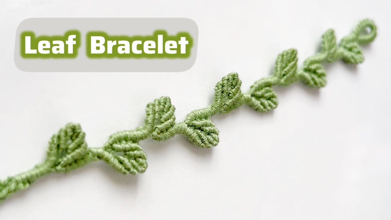 DIY Leaf Friendship Bracelet🌿 | Wavy Leaves Bracelet | Step by Step Tutorial