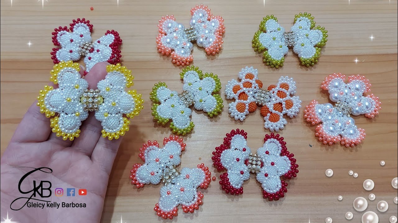 Lacinho de pérolas mini saia para tiaras Xuxinhas, chinelos - Gleicy Kelly Barbosa