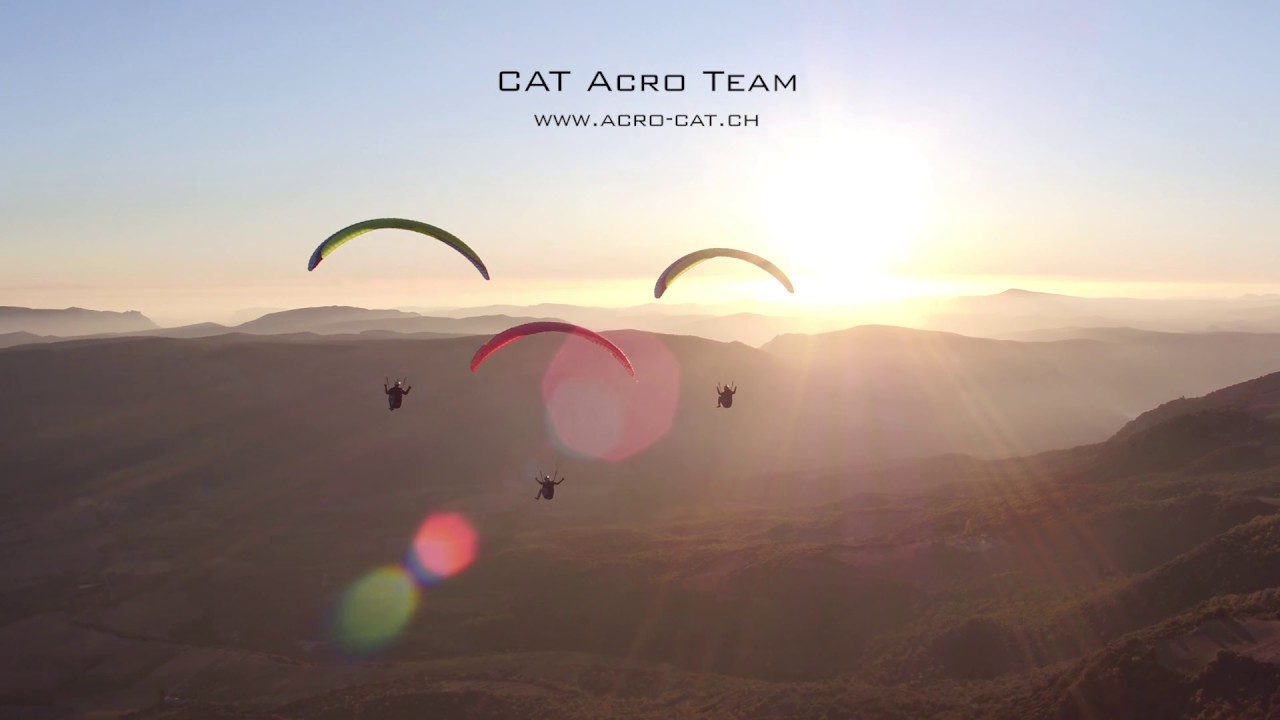 Synchro Paragliding Air Show by Cat Acro Team