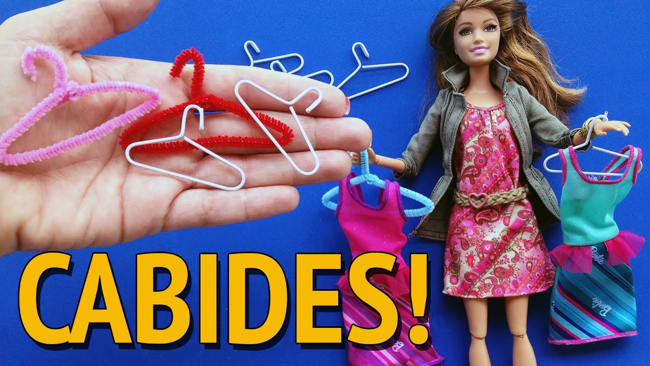 Como fazer Cabides para Barbie e outras Bonecas!