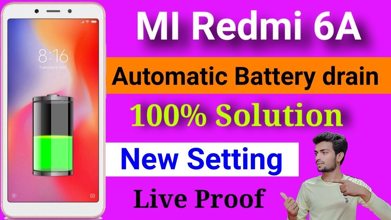 How To Solve Battery Drain Problem In Redmi 6A | Redmi 6A battery drain problem