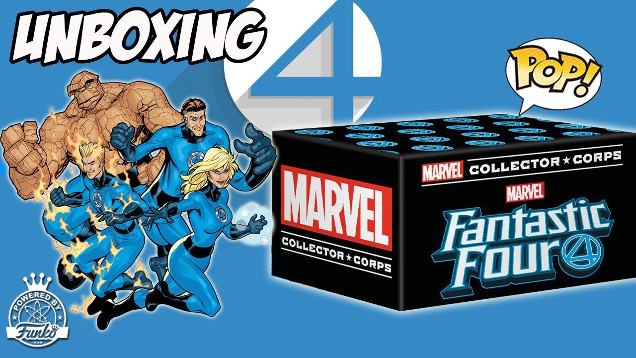Abrindo a caixa surpresa Funko POP do QUARTETO FANTÁSTICO - Unboxing Marvel Collector Corps