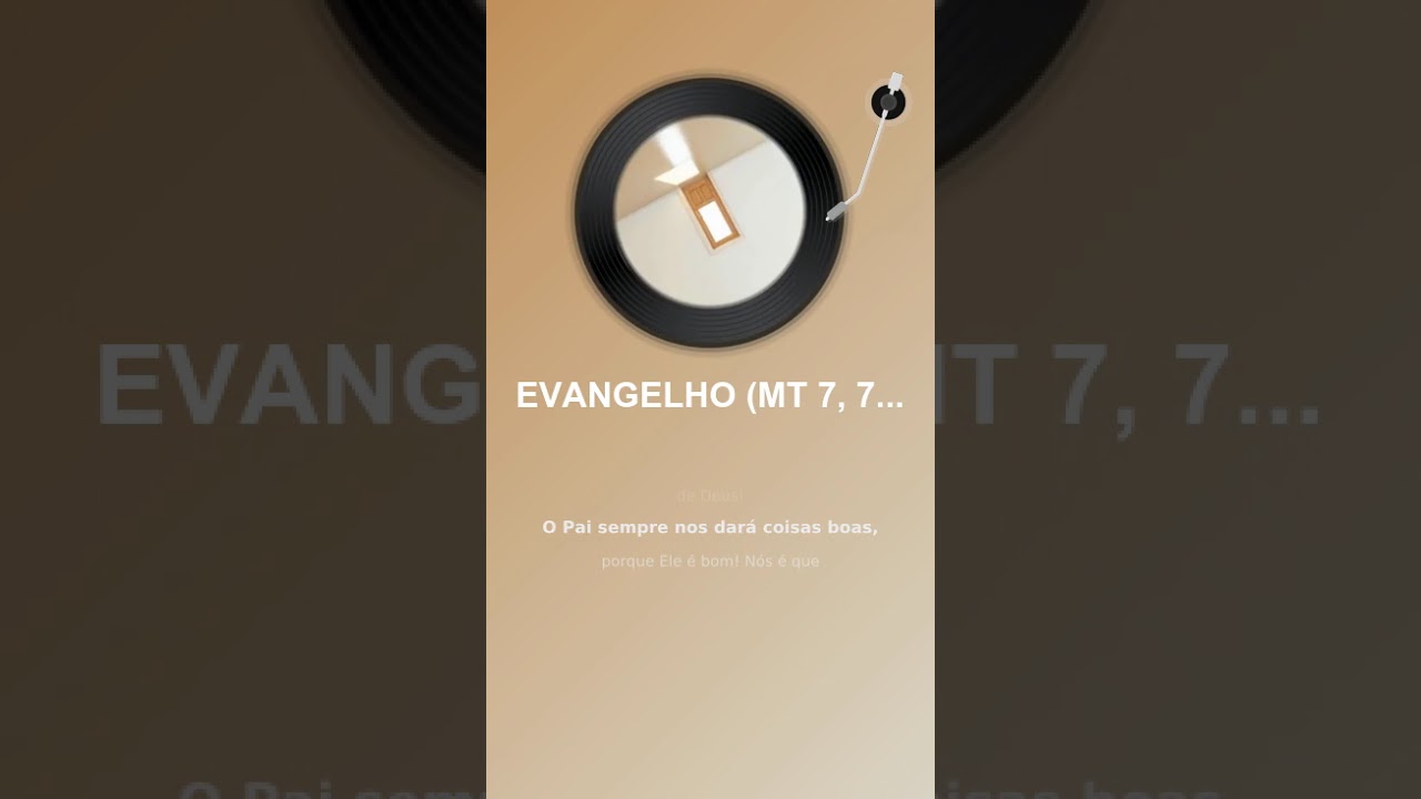 EVANGELHO MT 7, 7  12 QUINTA 26 #deustemumapalavrapravoce