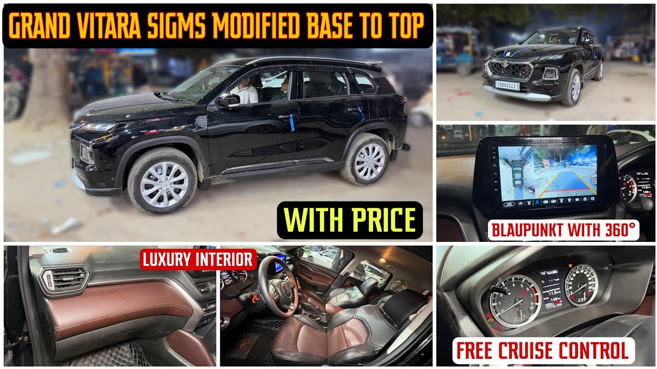 Grand Vitara Sigma Modified With Price ✅ 2025 Grand Vitara Modification ✅ Grand Vitara Base To Top