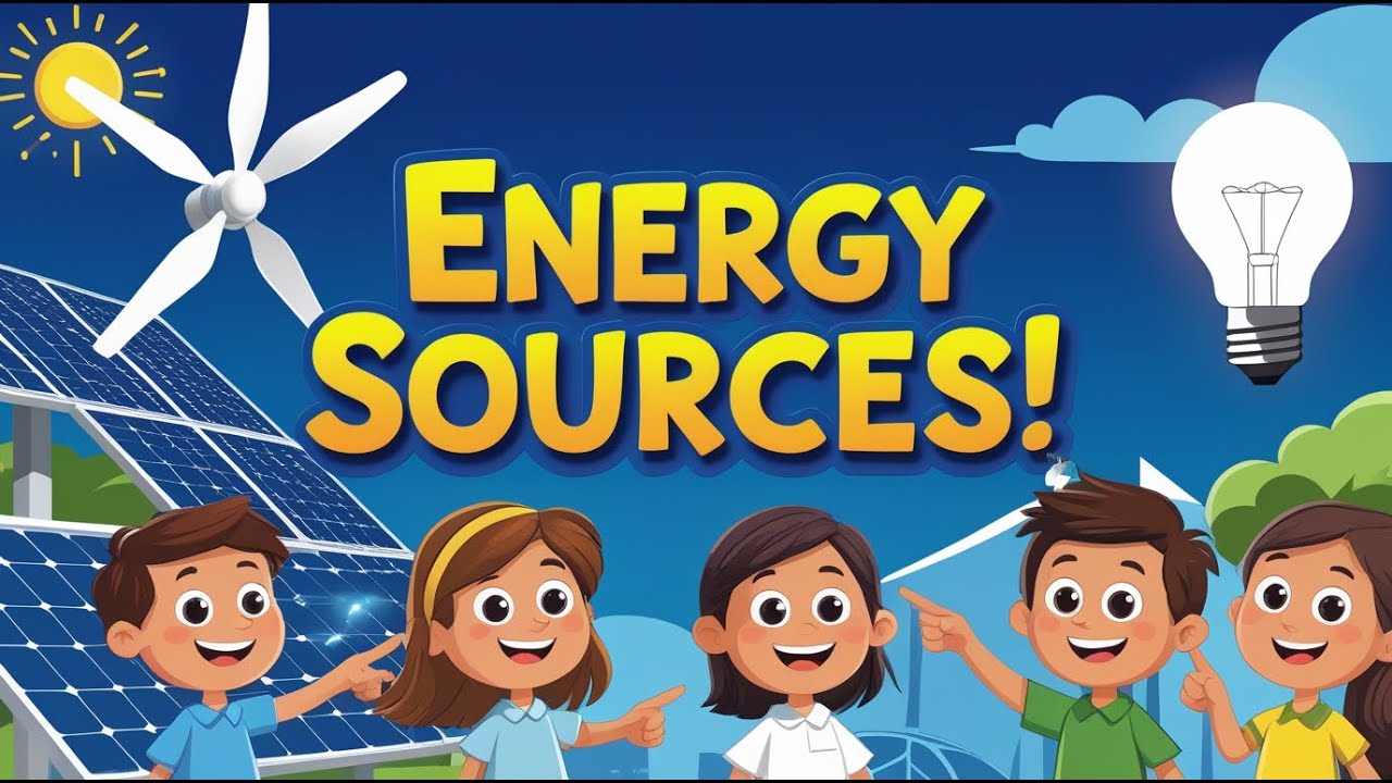 ENERGY SOURCES &ndash; Powering Our World! ⚡🌍 | Kiddie Science Toon