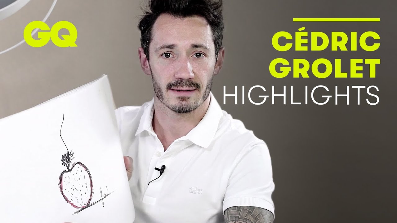 Cédric Grolet dessine ses incroyables pâtisseries : Noisette, Citron, Fraise ... I GQ