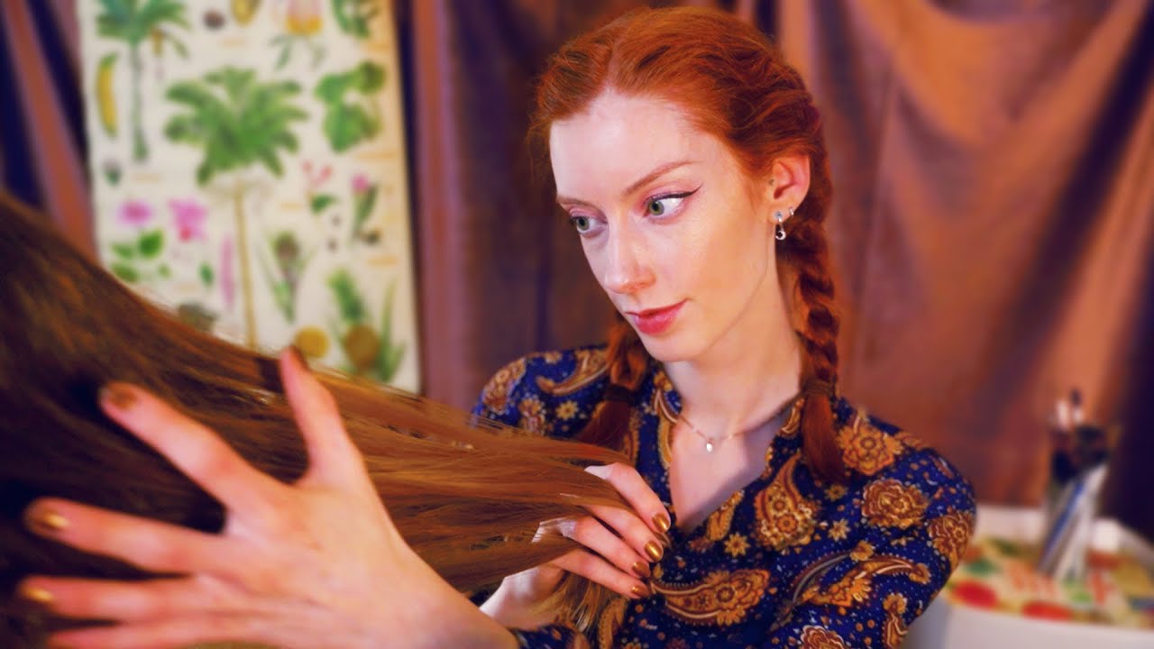 British Girl In The Back Of Class Plays With Your Hair  [ASMR personal attention]