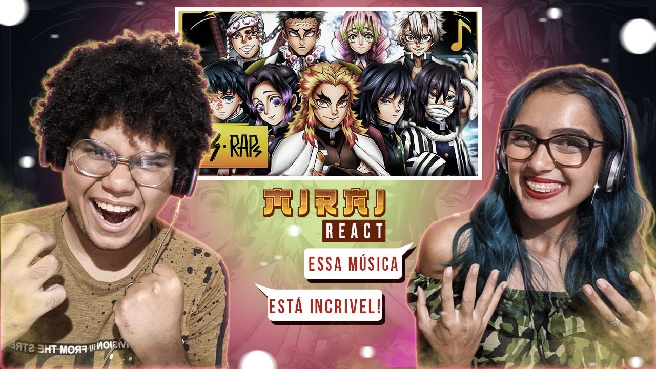 REACT // Rap dos Hashiras // Pilar da Respiração (Demon Slayer) // TK RAPS (Prod. MK e SID)