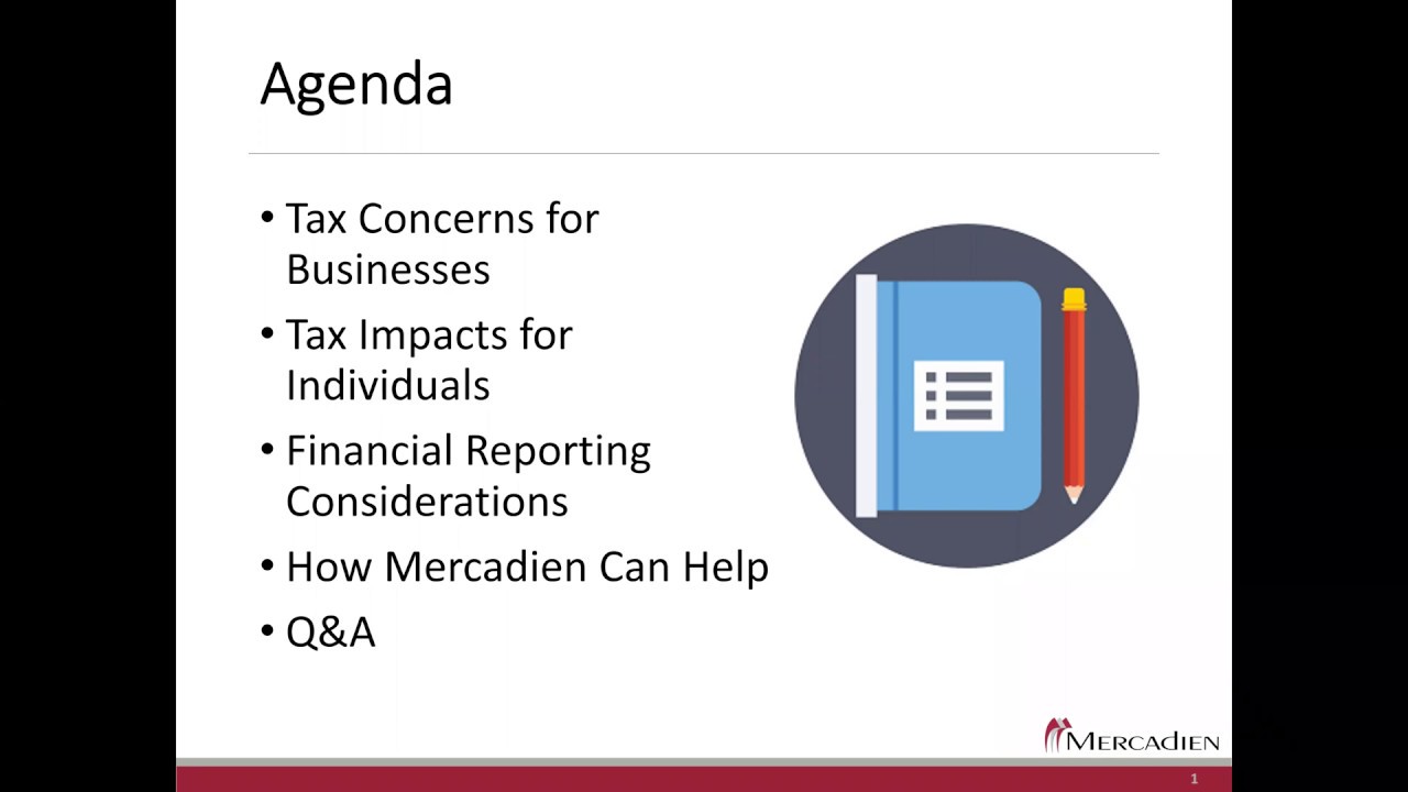 Mercadien CARES Act - Tax & Financial Reporting Considerations Webinar Replay