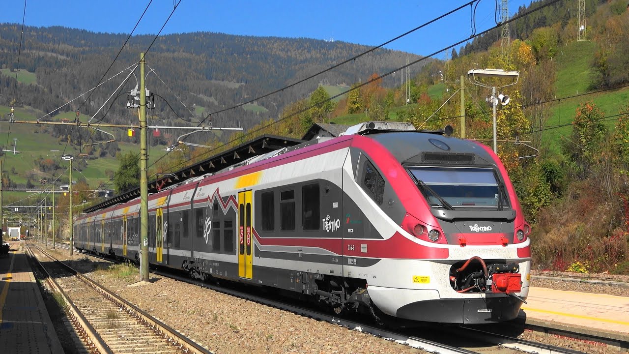 🇮🇹Brennerbahn: bunte Regionalzüge in Sterzing / Vipiteno Südtirol🔁Meran / Merano, Bozen / Bolzano