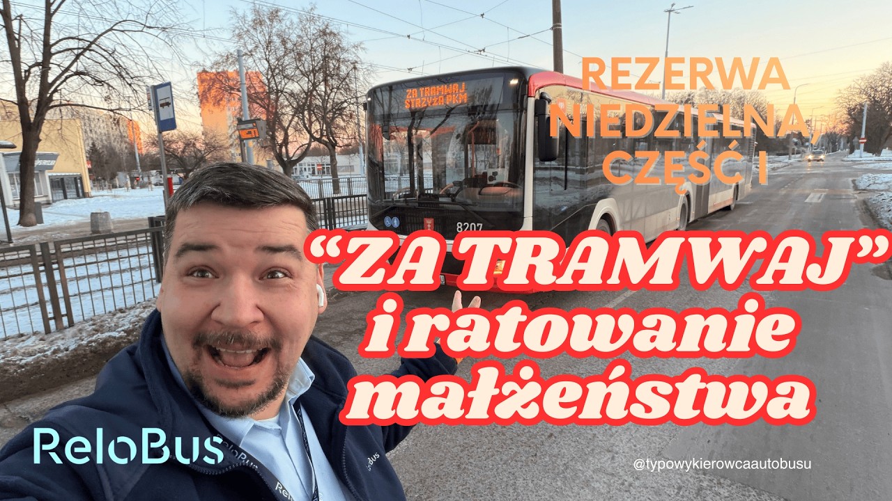 DZIEŃ NA REZERWIE - ZA TRAMWAJ PO ZERWANIU TRAKCJI W OLIWIE I TYPOWE RATOWANIE ŚWIATA