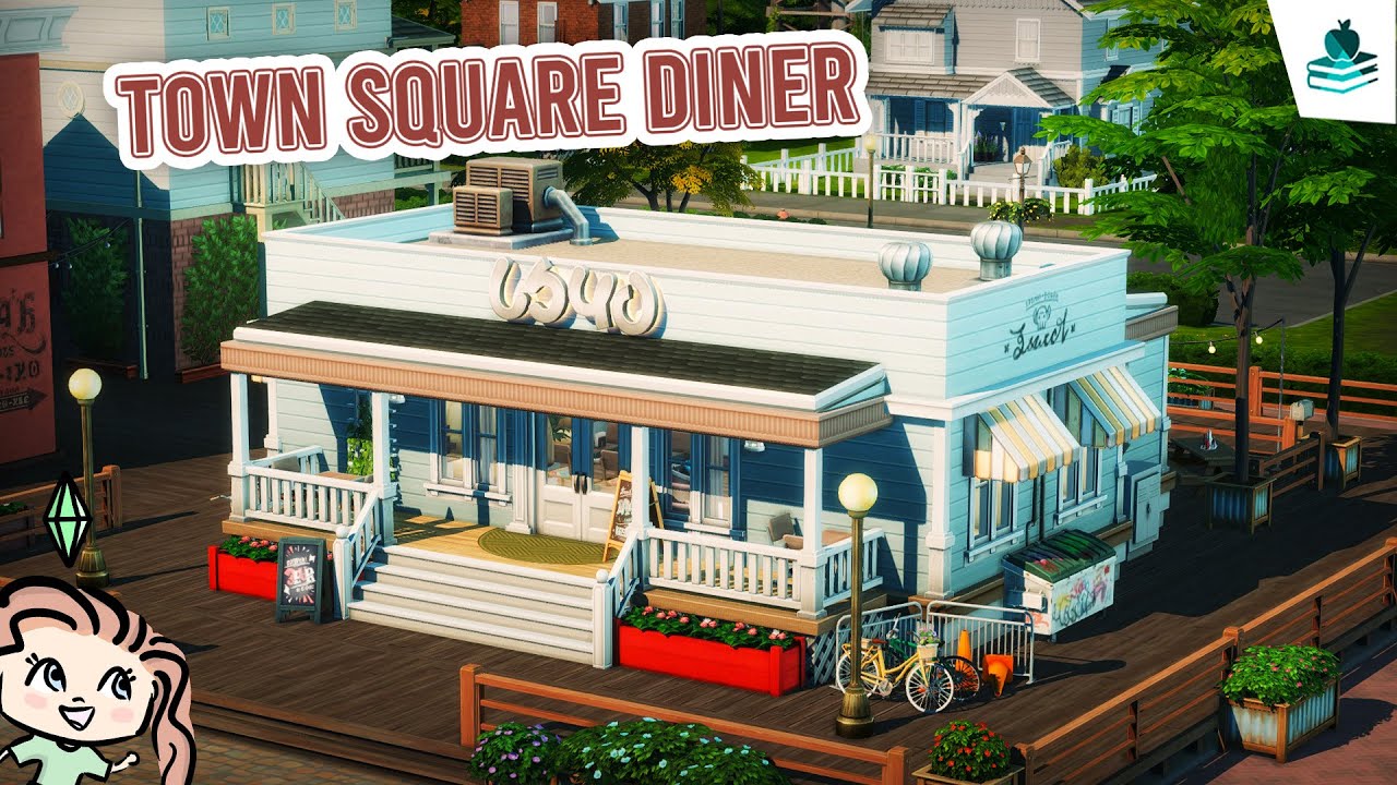 Town Square Diner 🍽 || The Sims 4 Speed Build