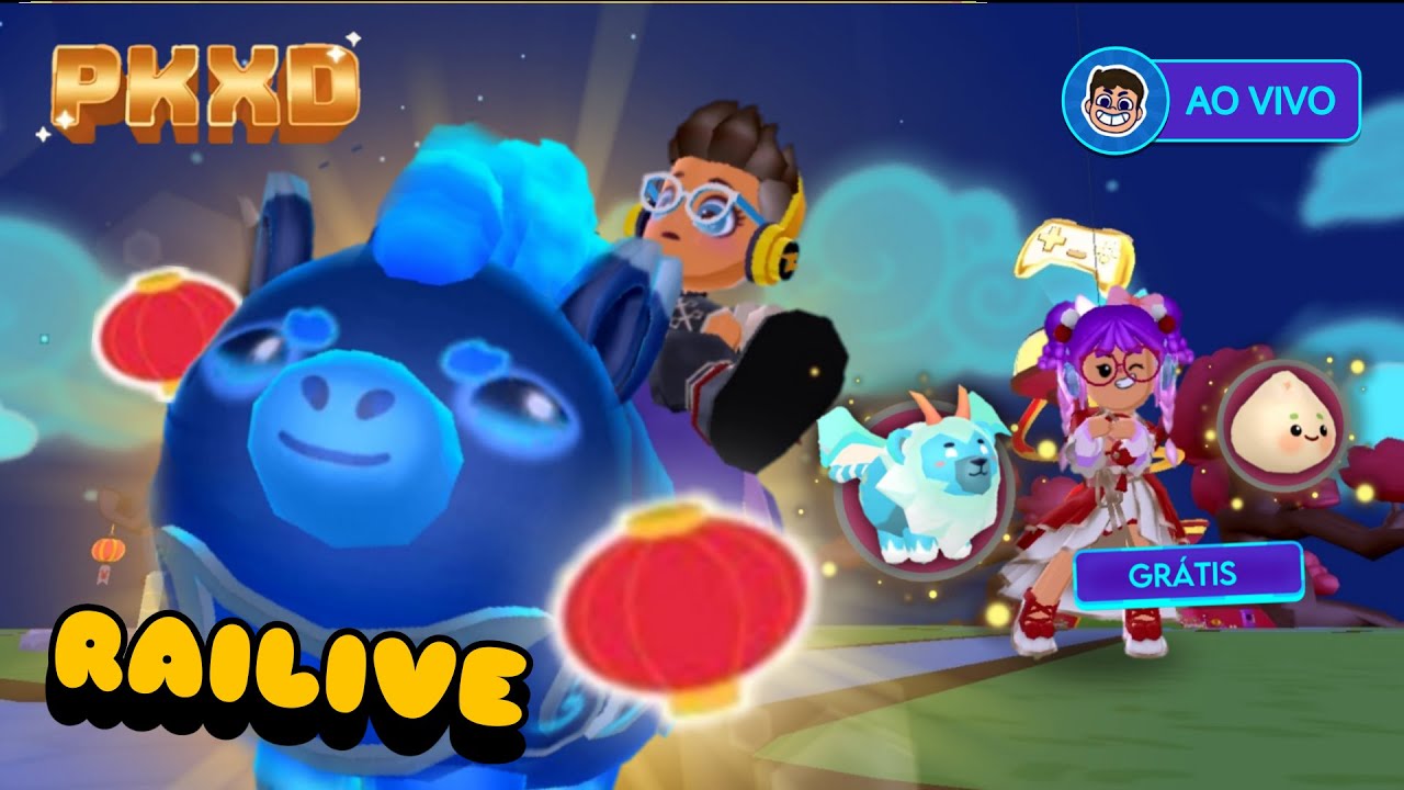 🔵 RAILIVE ESPECIAL PK XD 🏮 2 PETS GRÁTIS no Ano Novo Lunar! (Montaria + Bebê) 😱🔥