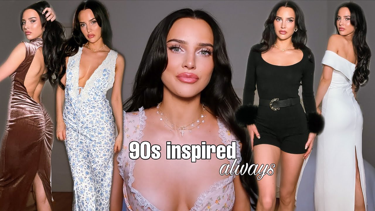 classy elegant outfits~! 90s runway inspired