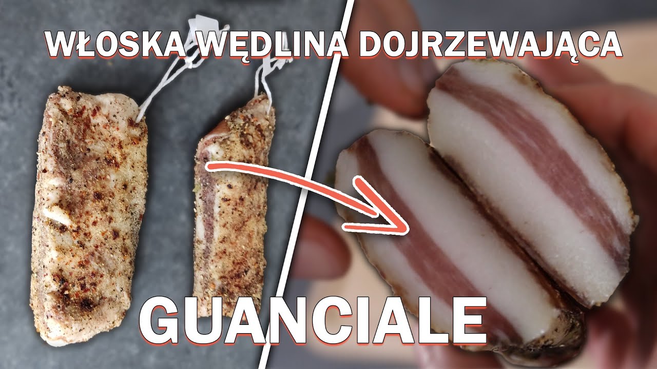 GUANCIALE - włoska WĘDLINA DOJRZEWAJĄCA w Twoim domu