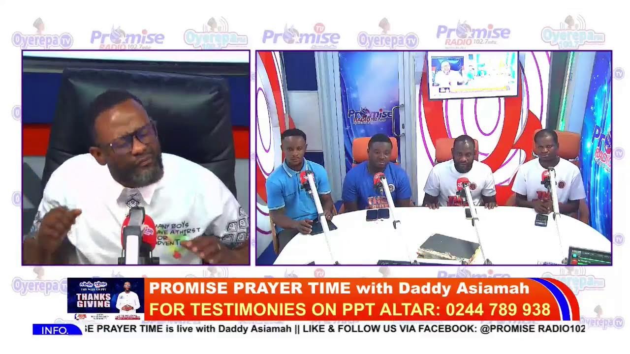 PROMISE PRAYER TIME is live with Daddy Asiamah || (THANKSGIVING - DAY 5) 13/02/2026