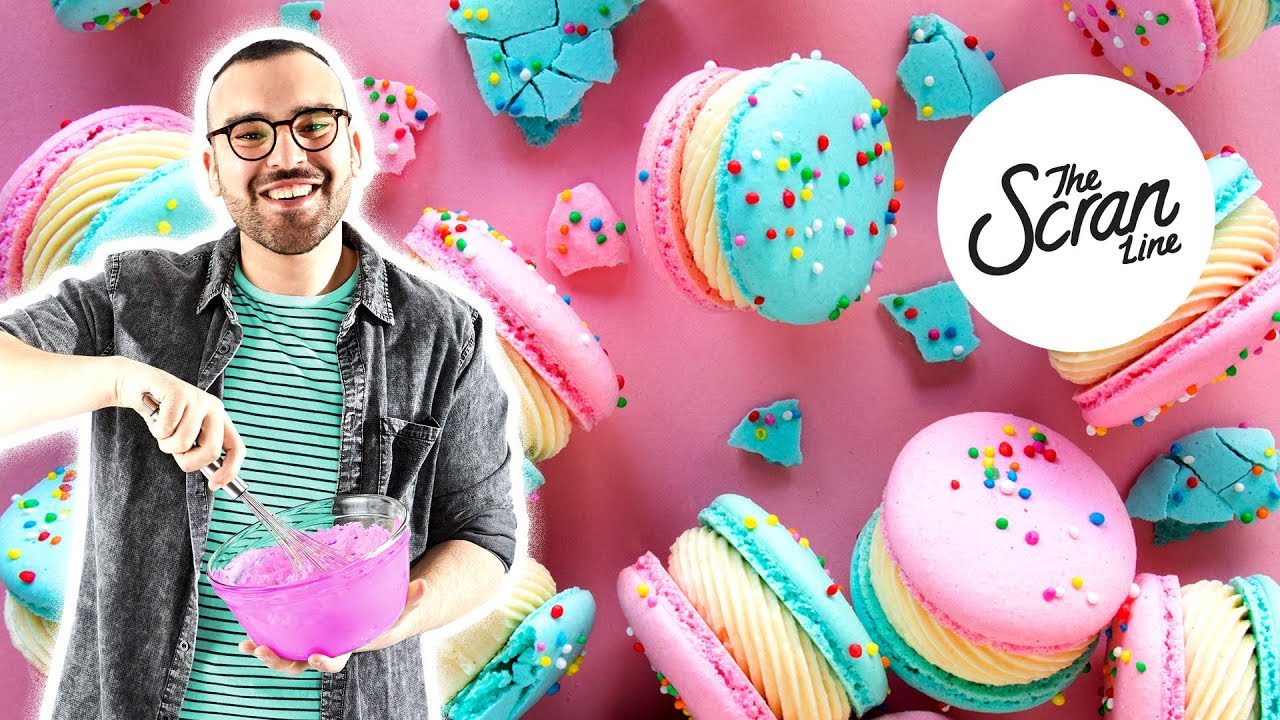 CAKE BATTER MACARONS - The Scran Line