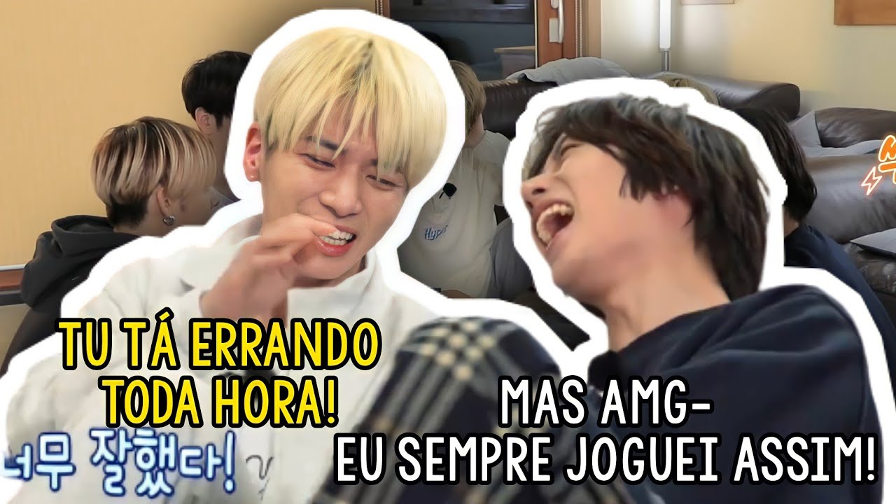 Beomgyu errando as regras do 'UNO' no jogo todo e os meninos se matando de rir