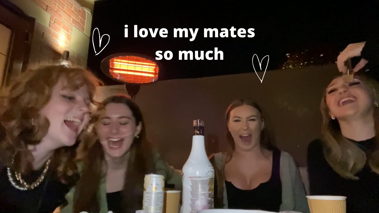 getting drunk with friends