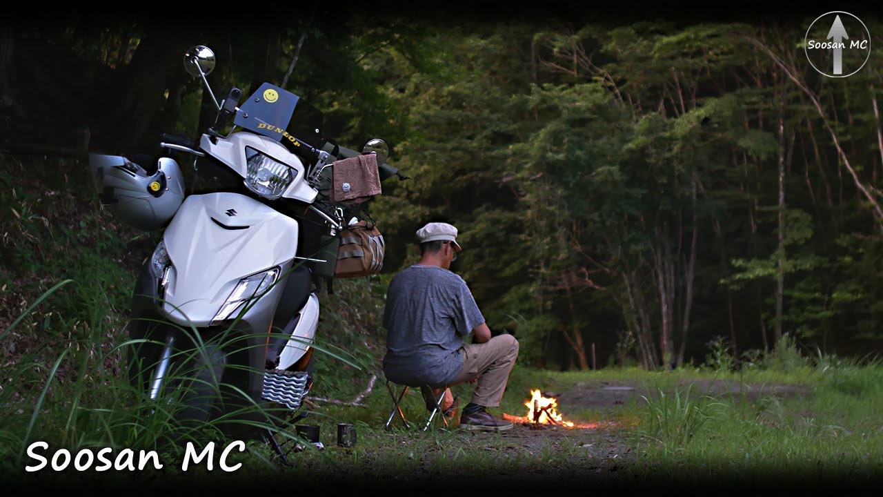 [MotoCamp] Summer Wild Camping in Japan with a Little Scooter