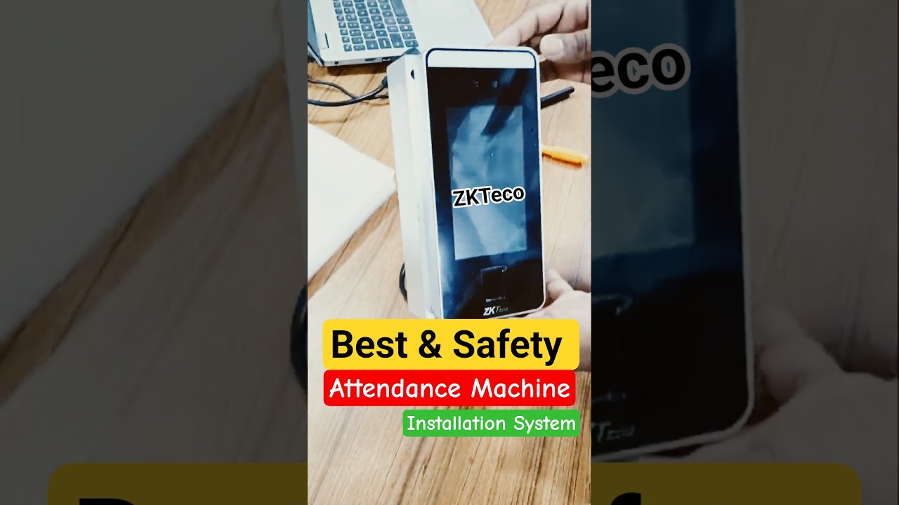 Biometric & Face Attendance Machine || Zkteco speedface V5L Installation #shorts  #zkteco