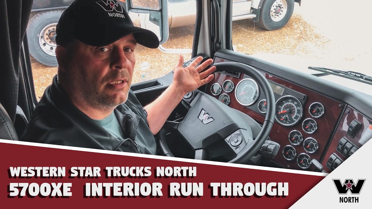 Western Star 5700XE Convenience and Mileage Interior Run Through