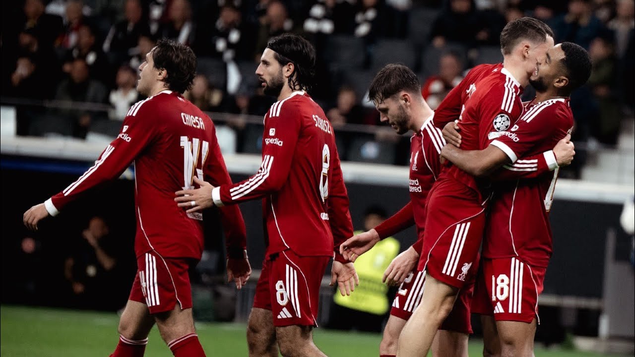 LIVERPOOL ARE BACK TO WINNNG WAYS AGAINST FRANKFURT! 