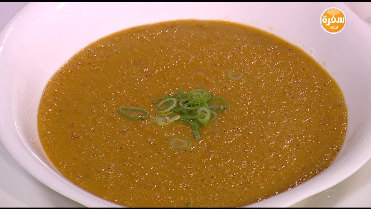 شوربة العدس بالفلفل الأخضر | سالي فؤاد