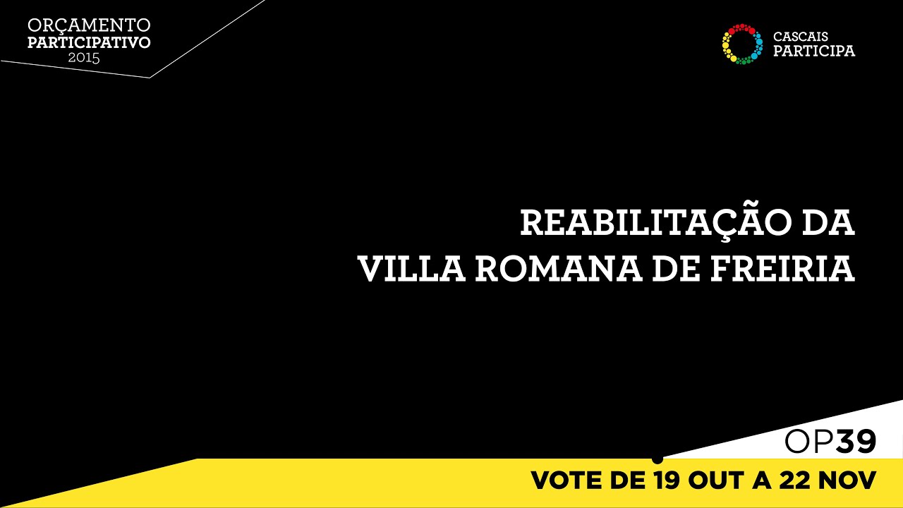 OP39 REABILITA&Ccedil;&Atilde;O DA VILLA ROMANA DE FREIRIA
