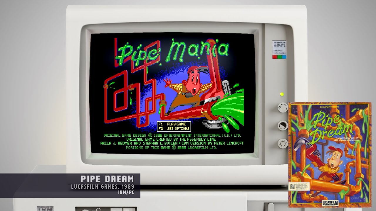 Pipe Dream - Lucasfilm Games, 1989 - IBM/PC (4K)
