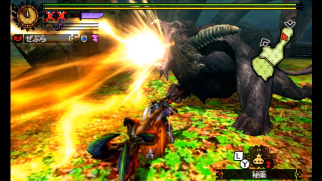 【MH4G】140ラージャン 生産狩猟笛 10'35