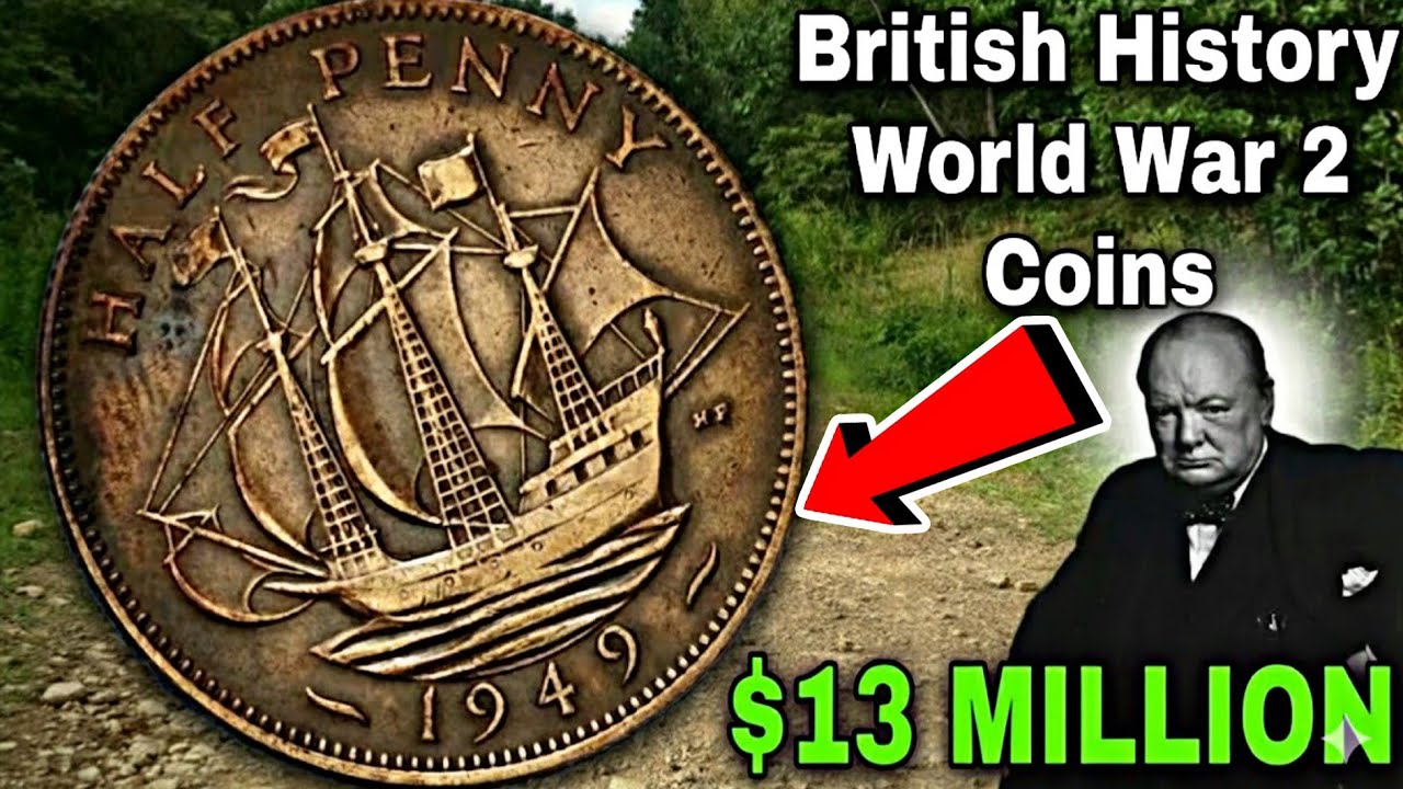 UK Half Penny Coin Collection | 1938 to 1949 Rare British Coins Worth Big Money