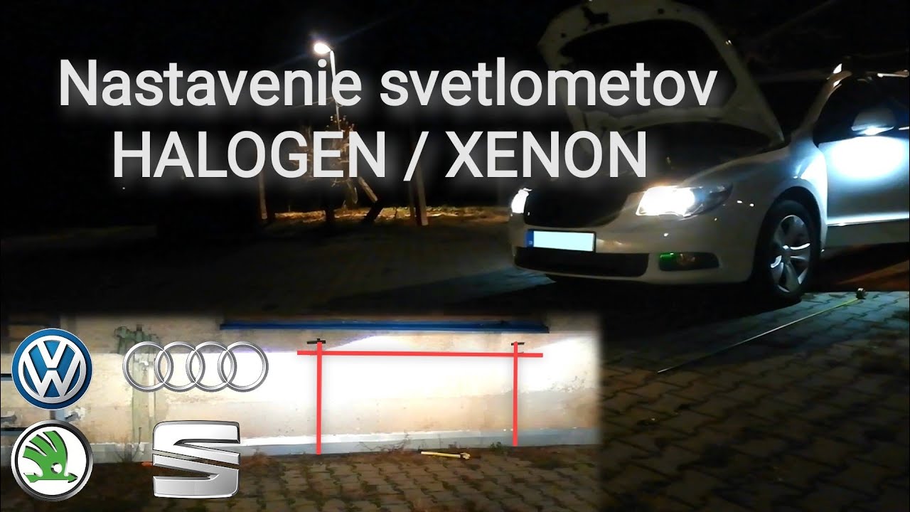Jednoduché nastavenie svetlometov HALOGEN / XENON