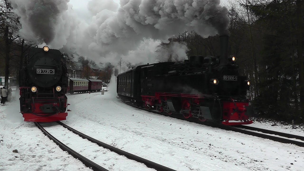 Dampflok 99 5906 mit PmG | Freundeskreis Selketalbahn Winter-Sonderfahrt