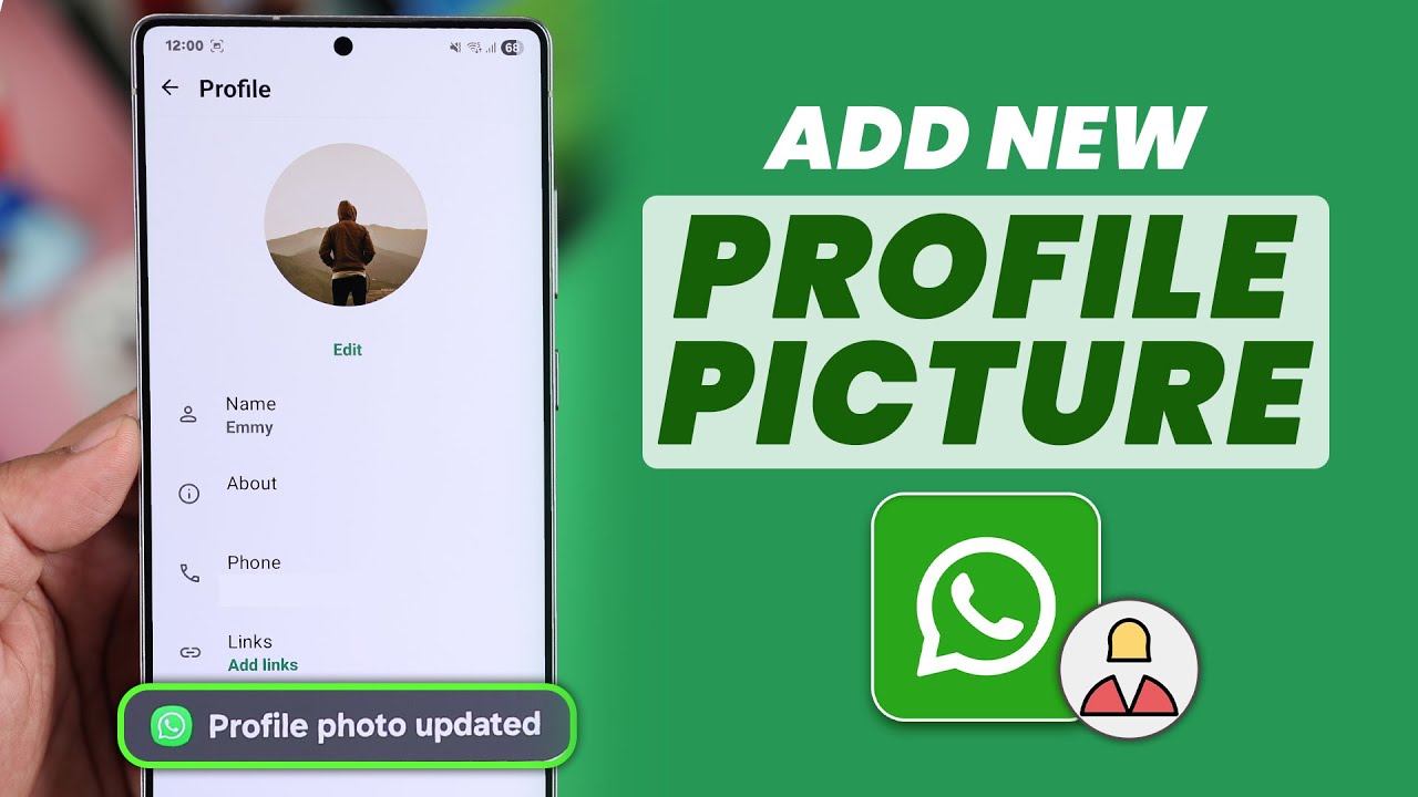How to Add or Change Profile Picture on WhatsApp!