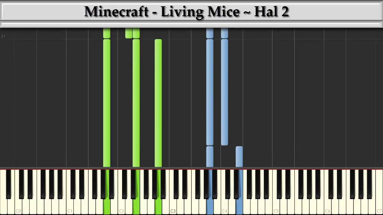 Minecraft C418 - Living Mice ~ Hal 2 | Piano Tutorial