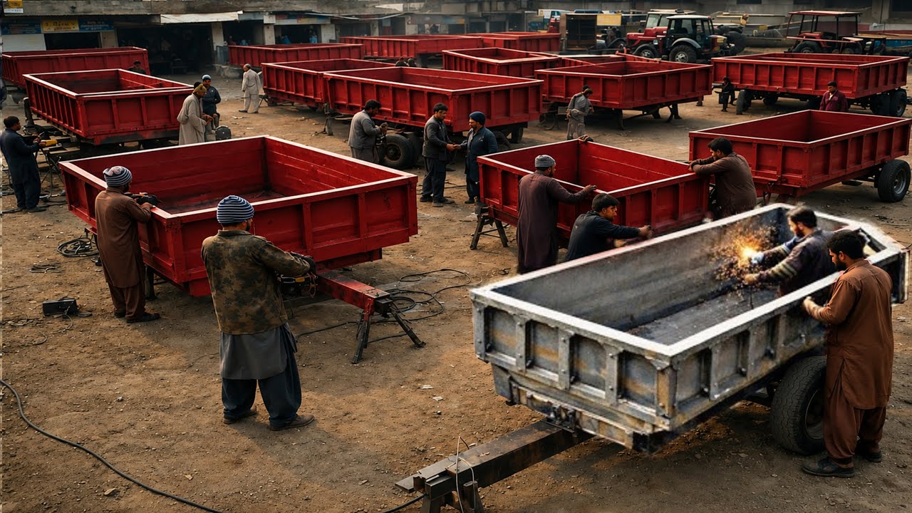 “Raw Steel to Powerful Hydraulic Trolley Making | Complete Manufacturing Process”