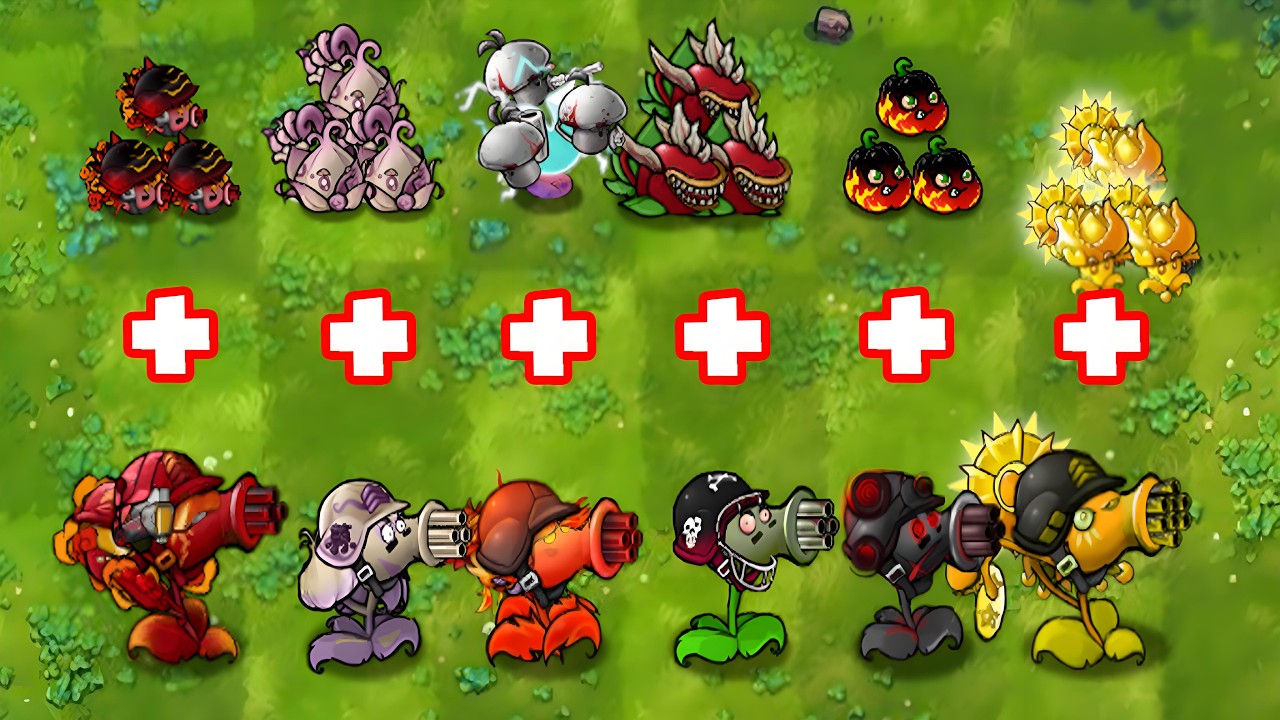 Super Gatling + Puff Fusion Squad Defeat the Obsidian Gargantuar?! | PvZ Fusion 3.4 Challenge