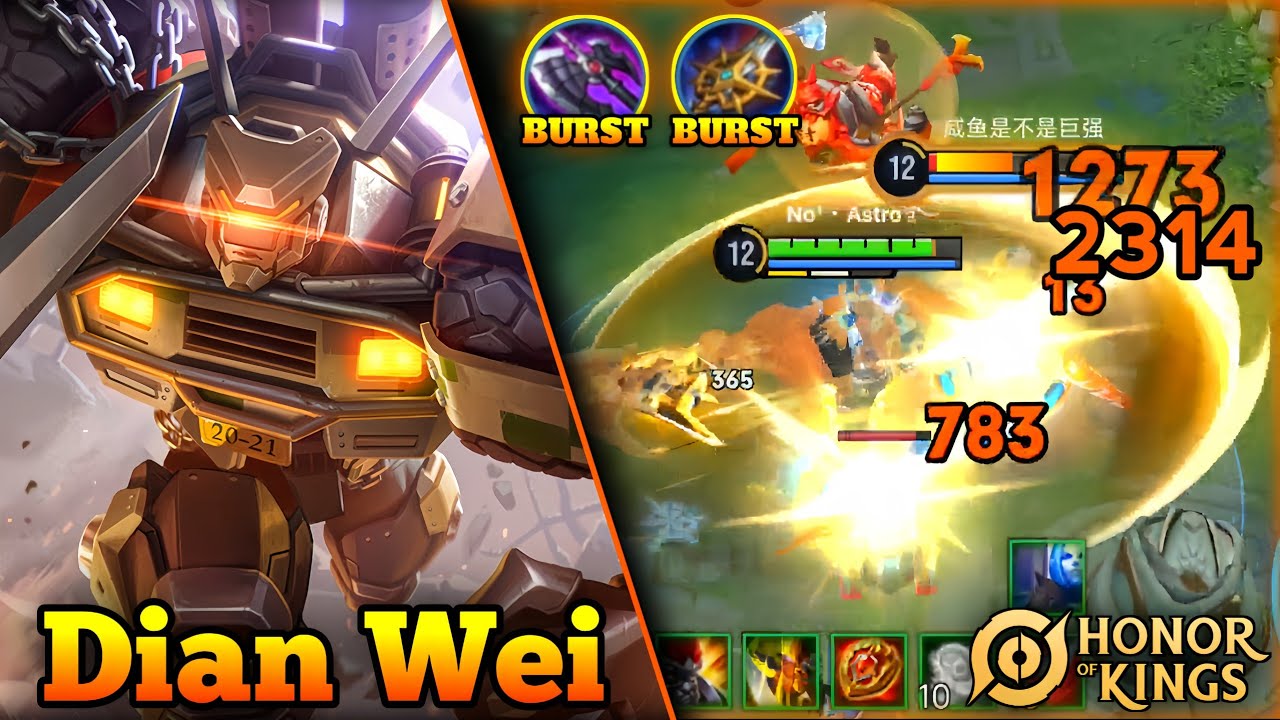 Dian Wei's Unmatched Power!! Insane Damage Build For Maximum Carnage - Gameplay | Honor of Kings