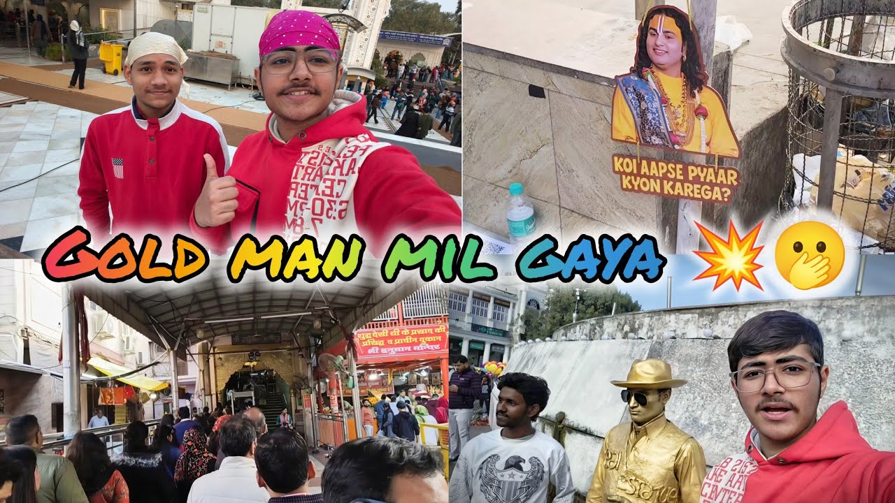 Cannaught Place Hanuman Mandir Aagye 😍 Or Golden Man Mil Gaya 🫢