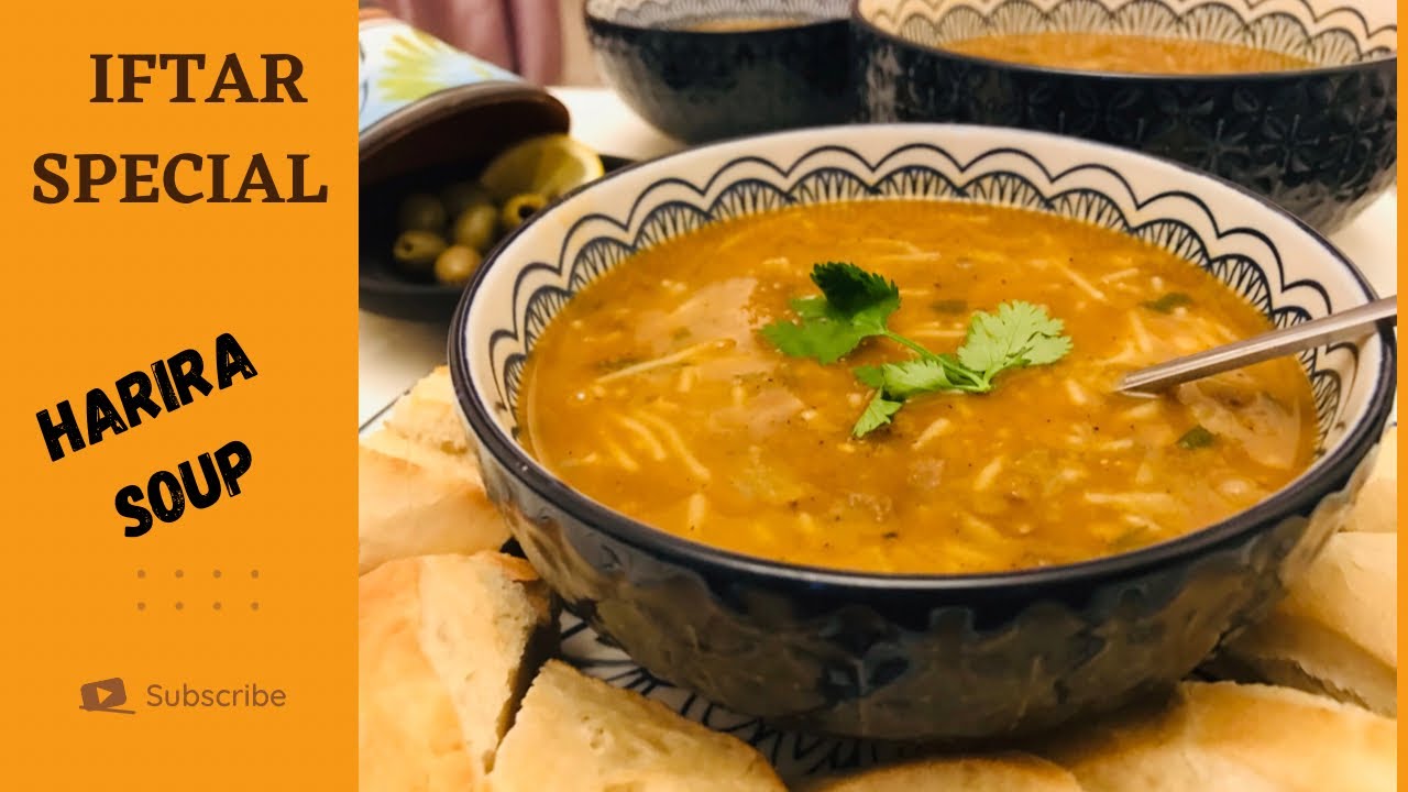 Harira | Moroccan Lentil and Chickpea Soup | Iftar Recipe | # Ramadan | Healthy Soup Recipe
