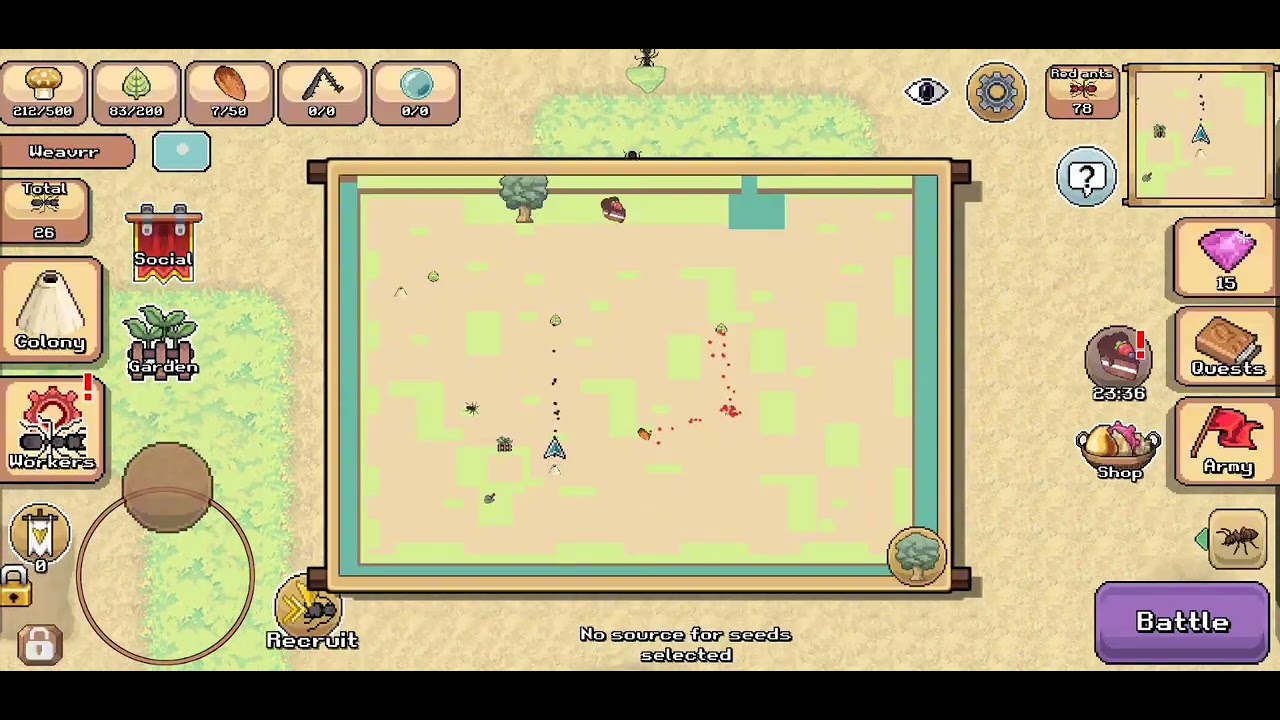 Pocket Ants Game play to relax to