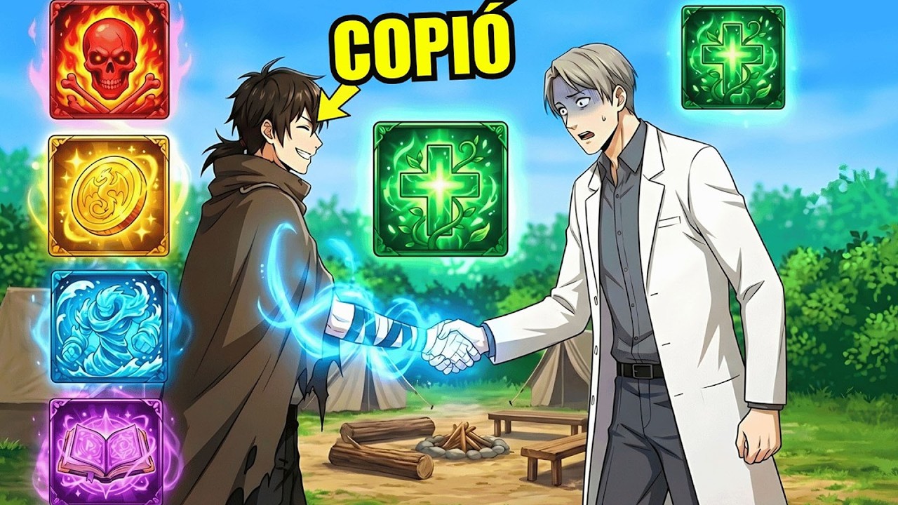 Copia habilidades aleatorias y se vuelve más fuerte cada segundo| Resumen Manhwa