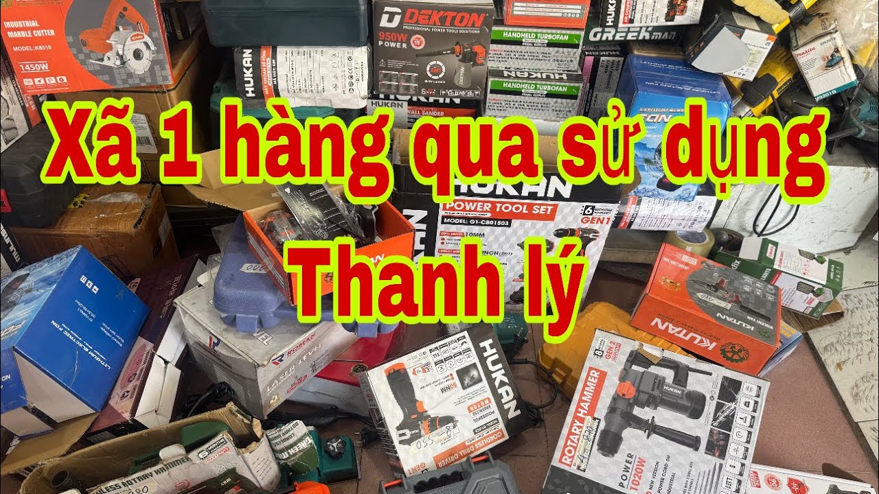 Xã 1 đống hàng qua sử dụng thanh lý lỗ cũng bán nghĩ tết 