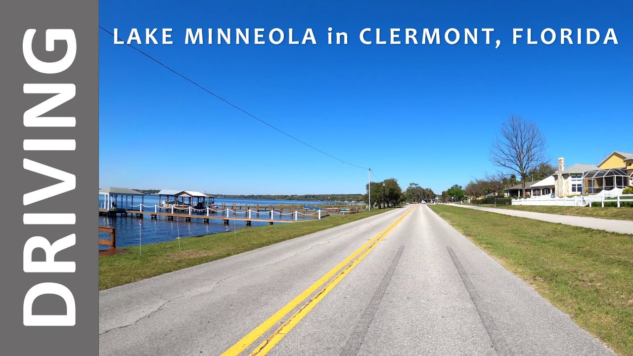 Driving around Lake Minneola in Clermont, Florida on a Sunny Day!