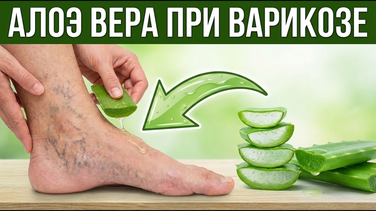 Попрощайтесь с Варикозом и Тяжестью в Ногах Всего с Одним Листом Алоэ — Эффективно на 100%
