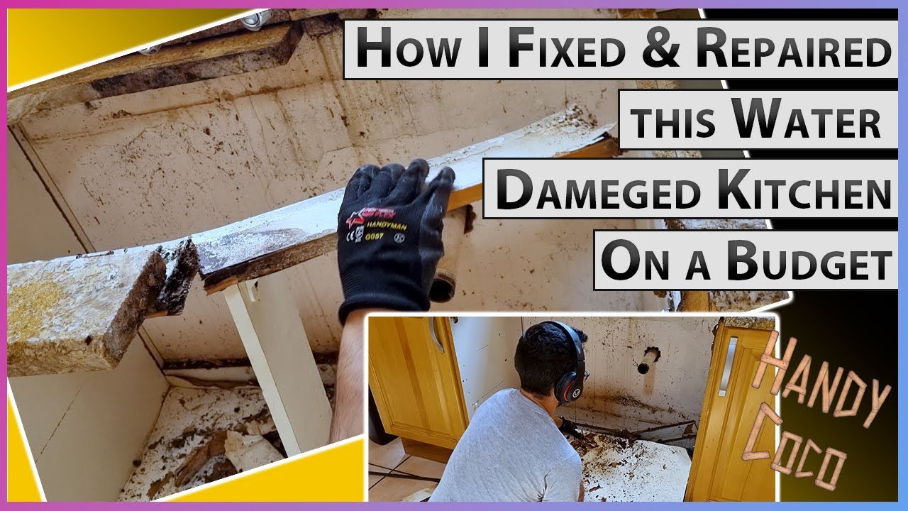 How I Repaired a Water Damaged Kitchen Step By Step DIY Fix
