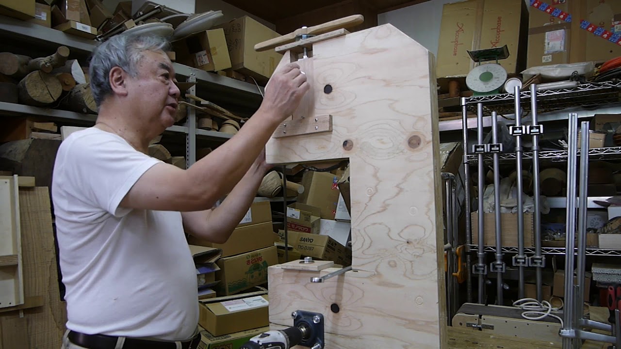電気ドリル利用の自作バンドソー