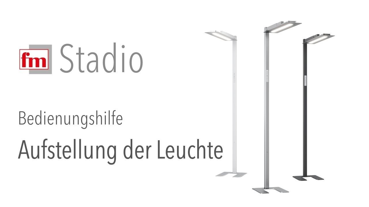 fm Stadio Leuchtensystem Bedienungshilfe &ndash; Aufstellung