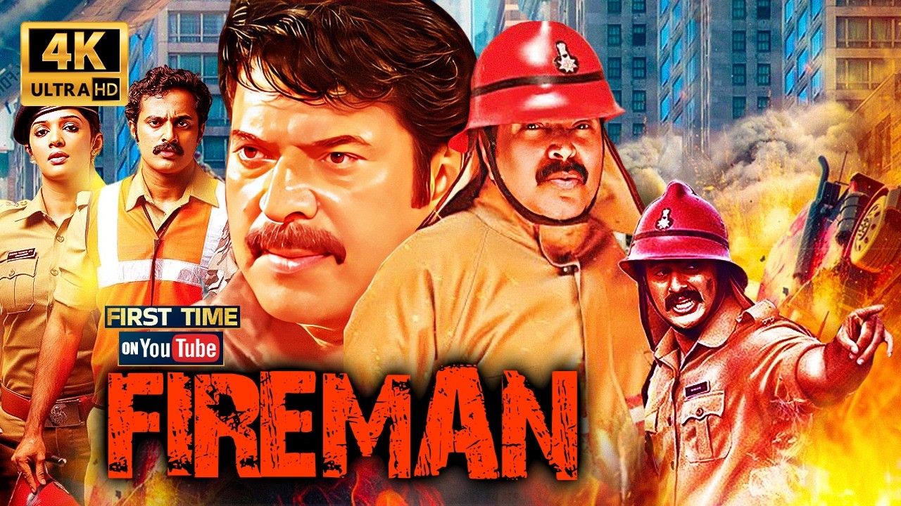 Mammootty Action Thriller 🔥 | Fireman Full Hindi Dubbed Movie 4K | First Time On YouTube